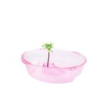 Exotic Kaplumbağa Bahçesi (Oval) 33x24x9 Pembe -C1Pem