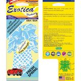 Exotica Fresheners Palm Tree Fresh Spring (Taze Bahar) Oto Asma Koku (Made In Usa)