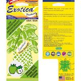 Exotica Fresheners Palm Tree Green Apple (Yeşil Elma) Oto Asma Koku (Made In Usa)