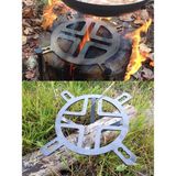 Exp-Outdoor Bushcraft Outdoor Kamp İsveç Kütük Ocağı - Gri