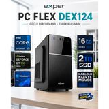 Exper PC Flex DEX124 İntel Core i5-12400F 16 GB DDR4 2 TB SSD Nvidia Geforce GT710 2 GB Windows 11 Pro Masaüstü Bilgisay