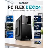 Exper PC Flex DEX124 İntel Core i5-12400F 32 GB DDR4 500 GB SSD Nvidia Geforce GT710 2 GB Windows 11 Pro Masaüstü Bilgis