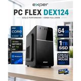 Exper Pc Flex Dex124 İntel Core İ5-12400F 64 Gb Ddr4 1 Tb Ssd Nvidia Geforce Gt710 2 Gb Windows 11 Pro Masaüstü Bilgisayar Dex124rnp08