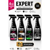 Expert by Fakir By Fakir Expert 4’lü Oto Temizlik ve Bakım Seti 4x500 ml | Jant Temizleyici + Torpido Temizleyici + Araç İçi Temizleyici + Lastik Parlatıcı by Fakir Expert 4’lü Araç Temizlik Seti