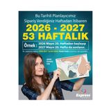 Express 2026-2027 Takvim A4 Ebat 53 Haftalık Planlayıcı Pretty