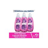 express fresh capcanlı renkler renkli ve siyahlar sıvı çamaşır deterjanı 1480 ml x 3 adet - 1,48 lt