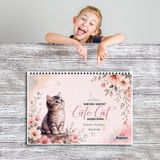 Express Planlayıcı 2026-2027 Akademik Takvimli 53 Haftalık Planlayıcı A4 Yatay - Cute Cat