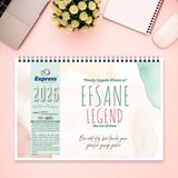 Express Planner 2026-2027 Takvim A4 Ebat 53 Haftalık Planlayıcı Efsane - Renkli