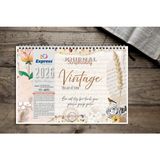 Express Planner Express Planlayıcı 2026-2027 Takvim A4 Ebat 53 Haftalık Planlayıcı Vintage Journal (SCRAPBOOKİNG'DEN ESİNLENDİ)
