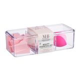 EXPRESSIONS 30pc Beauty Essentials Kit - Güzellik Karıştırıcıları, Makyaj Süngerleri ve Dudak Aplikatörleri w/Organizatör - Çeşitli Kozmetik Aplikatör Seti | Profesyonel Güzellik Araçları +