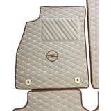 ExpressTr Oto Deri Paspas Seti OPEL Vectra Serisi Modelleri Uyumlu Sport Kaymaz & Şık Tasarım - Opel Vectra C 2002-2008 - Bej - Kahverengi