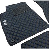 ExpressTr Oto Halı Paspas Seti Audi A3 Serisi Modelleri Uyumlu Sline Sport Kaymaz & Şık Tasarım - Audi A3 1996-2003 Tek Kapı - Siyah - Mavi