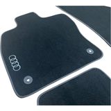 ExpressTr Oto Halı Paspas Seti Audi A3 Serisi Modelleri Uyumlu Sline Sport Kaymaz & Şık Tasarım - Audi A3 2003-2011 - Siyah - Beyaz