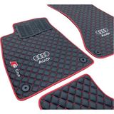 ExpressTr Oto Halı Paspas Seti Audi A3 Serisi Modelleri Uyumlu Sline Sport Kaymaz & Şık Tasarım - Audi A3 2013-2020 HB - Kırmızı
