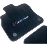 ExpressTr Oto Halı Paspas Seti Audi A4 Serisi Modelleri Uyumlu Sline Sport Kaymaz & Şık Tasarım - Audi A4 1996-2001 - Siyah - Gri