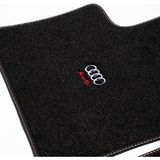 ExpressTr Oto Halı Paspas Seti Audi Q5 Serisi Modelleri Uyumlu Sline Sport Kaymaz & Şık Tasarım - Audi Q5 2008-2017 - Siyah