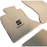 Expresstr Oto Halı Paspas Seti Seat Leon Serisi Modelleri Uyumlu Sport Kaymaz & Şık Tasarım - Seat Leon 1998-2004 - Bej