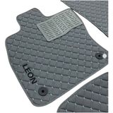 Expresstr Oto Halı Paspas Seti Seat Leon Serisi Modelleri Uyumlu Sport Kaymaz & Şık Tasarım - Seat Leon 2020-2026 e-tsi - Gri