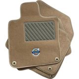 ExpressTr Oto Halı Paspas Seti Volvo S40 Serisi Modelleri Uyumlu Sport Kaymaz & Şık Tasarım - Volvo S40 1996-2004 - Bej - Krem
