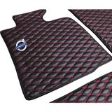 ExpressTr Oto Halı Paspas Seti Volvo S40 Serisi Modelleri Uyumlu Sport Kaymaz & Şık Tasarım - Volvo S40 1996-2004 - Siyah - Kırmızı