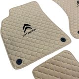ExpressTr Oto Paspas Seti Citroen C1-C2-C3 Serileri Modelleri ile Uyumlu Sport Kaymaz & Şık Tasarım - Citroen C3 Picasso 2008-2012 tkm - Krem