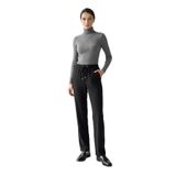Exquise Bağcıklı Regular Örme Pantolon, 2XL, E25K05165002, Siyah, Kadın