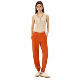 Exquise Bel Ve Paçası Lastikli Jogger Rahat Kalıp Örme Pantolon, M, jogger-orme-pantolon-a24k04165011, Orange, Kadın