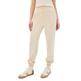 Exquise Bel Ve Paçası Lastikli Jogger Rahat Kalıp Örme Pantolon, S, jogger-orme-pantolon-a24k04165011, Bej, Kadın