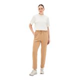 Exquise Beli Lastikli Bilek Boy Regular Örme Pantolon, M, beli-lastikli-bilek-boy-regular, Camel, Kadın