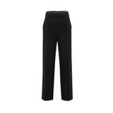 Exquise Beli Lastikli Cepli Örme Regular Pantolon, 2XL, E25K05165005, Siyah, Kadın