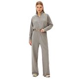 Exquise Beli Lastikli Regular Örme Pantolon, XL, regular-orme-pantolon-a24k04165025, Gri, Kadın