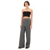 Exquise Beli Lastikli Simli Regular Örme Pantolon, S, beli-lastikli-pantolon-a24k04165004, Antrasit, Kadın