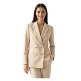 Exquise Çift Düğmeli Blazer Ceket, 34, E25K05105021, Ekru, Kadın