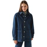 Exquise Denim İndigo Ceket, 38, E25K05133001, Indigo, Kadın