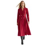 Exquise Düğme Detaylı Kruvaze Blazer Elbise, 42, E25K05118147, Vişne, Kadın