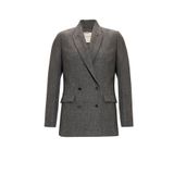 Exquise Kruvaze Uzun Kollu Dokuma Blazer Ceket