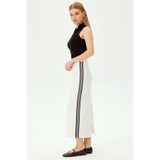 Exquise Midi Regular Rahat Kalıp Örme Etek Ekru-Zebra, XS, midi-regular-orme-etek-a24k04166002, Ekru-Zebra, Kadın