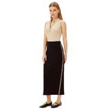 Exquise Midi Regular Rahat Kalıp Örme Etek Siyah-Leopar, L, midi-regular-orme-etek-a24k04166002, Siyah-Leopar, Kadın