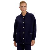 Exquise Oversize Tirko Hırka, 1, E25K05125001, Lacivert, Kadın