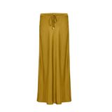 Exquise Saten Yüzeyli Bağcıklı Regular Dokuma Midi Etek, 42, E25K05115079, Lime, Kadın