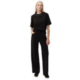Exquise Taş Detaylı Geniş Paça Regular Pantolon, M, E25K05165003, Siyah, Kadın