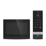 Extel Open 3K Kablolu 2 Kablolu Görüntülü Kapı İnterkomu, Dokunmatik Klavye, 7" Ekran, Ultra Hd 3K Çözünürlük, Akıllı Telefon Uygulaması, Qr Kodu Ve Pın Erişimi