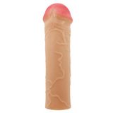 Extended 2.5 cm Uzatmalı Gerçekçi Penis Kılıfı – Nile