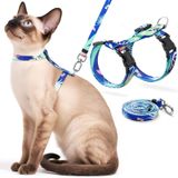 Extodry Yürümek için Kedi Koşum Takımı ve Tasma Seti, Kaçış Korumalı Hafif Yumuşak ve Rahat, Ayarlanabilir Yavru Kedi Koşum Takımı ve Tasma (Hawaii)