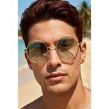 Extoll John Lennon Yuvarlak Erkek Kadın Güneş Gözlüğü Unisex Gözlük Ex608 - Yeşil