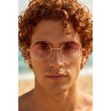 Extoll Yuvarlak Cam John Lennon Bayan Erkek Güneş Gözlüğü Unisex Gözlük ex608 - Pembe