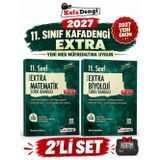 Extra 2027 11.Sınıf Matematik-Biyoloji 2 Kitap %100 YENİ MÜFREDAT Soru Bankası Set+Kronometre(Yeni Ürün)