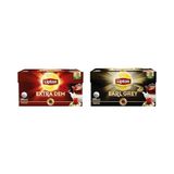 Extra Dem Demlik Süzen Poşet Siyah Çay 100'LÜ Paket ve Lipton Earl Grey Demlik Süzen Poşet Ber - 2'si 1 Arada - 0,1 kg