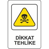 Extra Fix 16x24 cm Pvc Dikkat Tehlike Uyarı Levhası