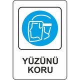 Extra Fix 16x24 cm Pvc Yüzünü Koru Uyarı Levhası
